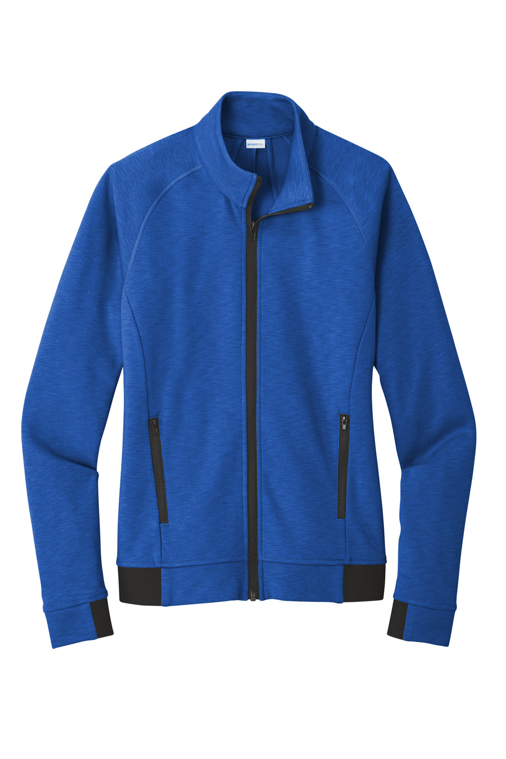 Sport-Tek LST570 Womens Strive PosiCharge Full Zip Jacket True Royal Blue Flat Front