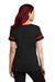 Sport-Tek LST6041 Womens Halftime Notch Neck Short Sleeve T-Shirt Black/Deep Red Model Back