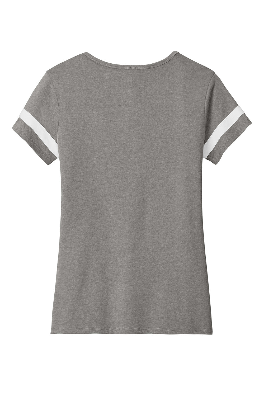 Sport-Tek LST6041 Womens Halftime Notch Neck Short Sleeve T-Shirt Heather Vintage Grey/White Flat Back