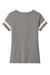 Sport-Tek LST6041 Womens Halftime Notch Neck Short Sleeve T-Shirt Heather Vintage Grey/White Flat Back