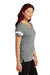 Sport-Tek LST6041 Womens Halftime Notch Neck Short Sleeve T-Shirt Heather Vintage Grey/White Model Side