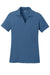 Sport-Tek LST640 Womens RacerMesh Moisture Wicking Short Sleeve Polo Shirt Dawn Blue Flat Front