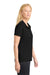 Sport-Tek LST650 Womens Sport-Wick Moisture Wicking Short Sleeve Polo Shirt Black Model Side
