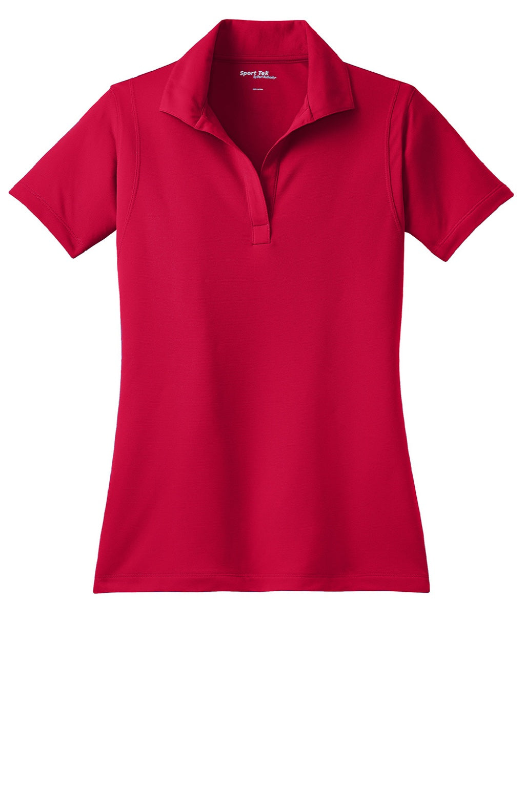 Sport-Tek LST650 Womens Sport-Wick Moisture Wicking Short Sleeve Polo Shirt Deep Red Flat Front