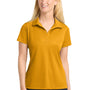 Sport-Tek Womens Sport-Wick Moisture Wicking Short Sleeve Polo Shirt - Gold