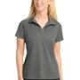 Sport-Tek Womens Sport-Wick Moisture Wicking Short Sleeve Polo Shirt - Concrete Grey