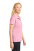 Sport-Tek LST650 Womens Sport-Wick Moisture Wicking Short Sleeve Polo Shirt Light Pink Model Side