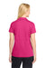 Sport-Tek LST650 Womens Sport-Wick Moisture Wicking Short Sleeve Polo Shirt Raspberry Pink Model Back
