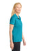 Sport-Tek LST650 Womens Sport-Wick Moisture Wicking Short Sleeve Polo Shirt Tropic Blue Model Side