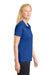 Sport-Tek LST650 Womens Sport-Wick Moisture Wicking Short Sleeve Polo Shirt True Royal Blue Model Side