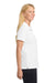 Sport-Tek LST650 Womens Sport-Wick Moisture Wicking Short Sleeve Polo Shirt White Model Side