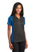 Sport-Tek LST652 Womens Sport-Wick Moisture Wicking Short Sleeve Polo Shirt Iron Grey/True Royal Blue Model 3q