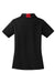 Sport-Tek LST655 Womens Sport-Wick Moisture Wicking Short Sleeve Polo Shirt Black/Deep Red Flat Back
