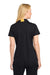 Sport-Tek LST655 Womens Sport-Wick Moisture Wicking Short Sleeve Polo Shirt Black/Gold Model Back