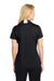 Sport-Tek LST655 Womens Sport-Wick Moisture Wicking Short Sleeve Polo Shirt Black/White Model Back