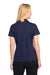 Sport-Tek LST655 Womens Sport-Wick Moisture Wicking Short Sleeve Polo Shirt True Navy Blue/Gold Model Back