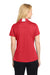 Sport-Tek LST655 Womens Sport-Wick Moisture Wicking Short Sleeve Polo Shirt True Red/White Model Back