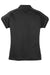 Sport-Tek LST659 Womens Sport-Wick Moisture Wicking Short Sleeve Polo Shirt Black Flat Back