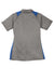 Sport-Tek LST665 Womens Heather Contender Moisture Wicking Short Sleeve Polo Shirt Heather Vintage Grey/Royal Blue Flat Back