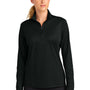 Sport-Tek Womens Micropique Sport-Wick 1/4 Zip Sweatshirt - Black - COMING SOON