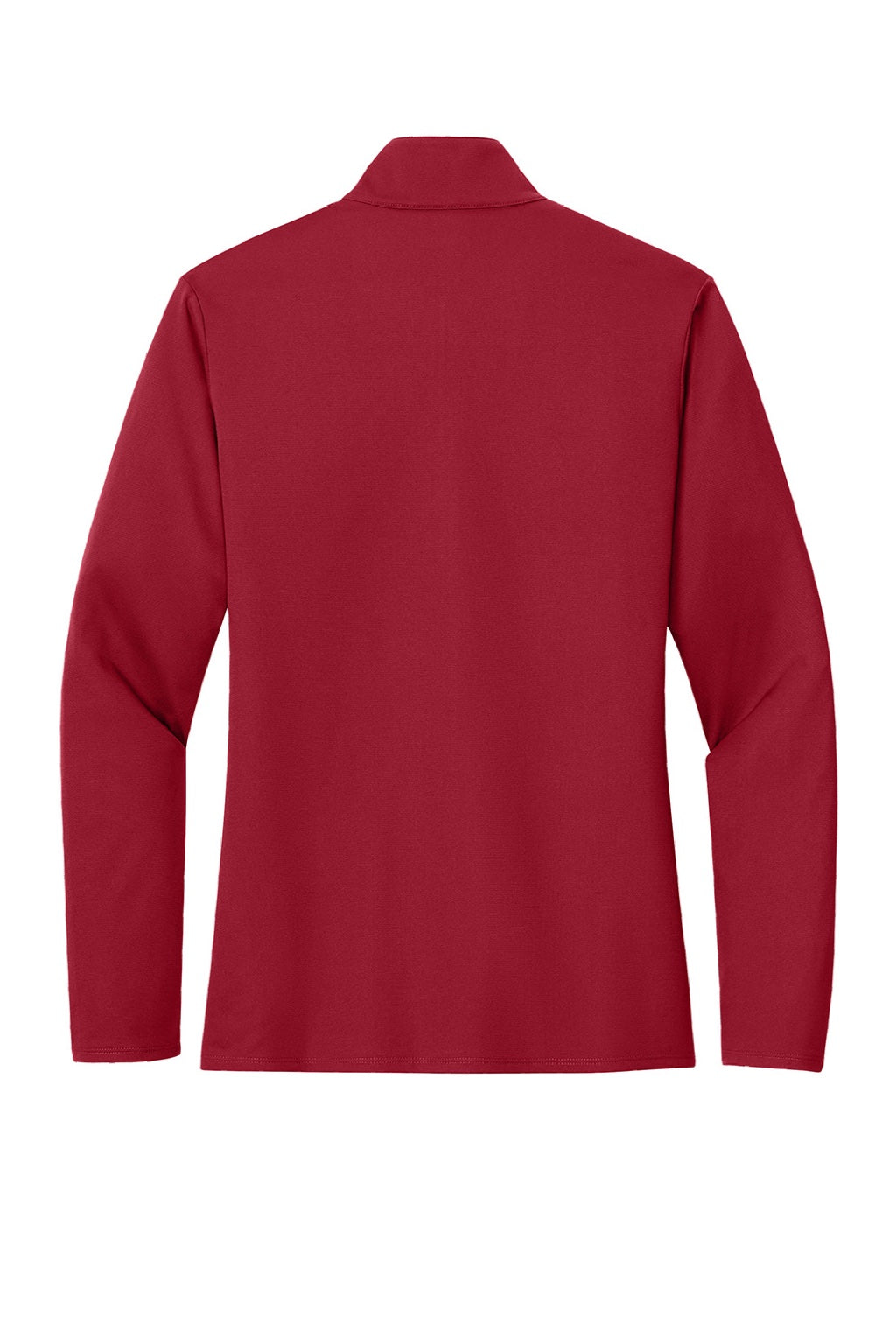 Sport-Tek LST672 Womens Micropique Sport-Wick 1/4 Zip Sweatshirt Deep Red Flat Back