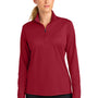 Sport-Tek Womens Micropique Sport-Wick 1/4 Zip Sweatshirt - Deep Red - COMING SOON
