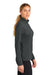 Sport-Tek LST672 Womens Micropique Sport-Wick 1/4 Zip Sweatshirt Iron Grey Model Side