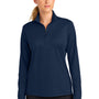 Sport-Tek Womens Micropique Sport-Wick 1/4 Zip Sweatshirt - True Navy Blue - COMING SOON