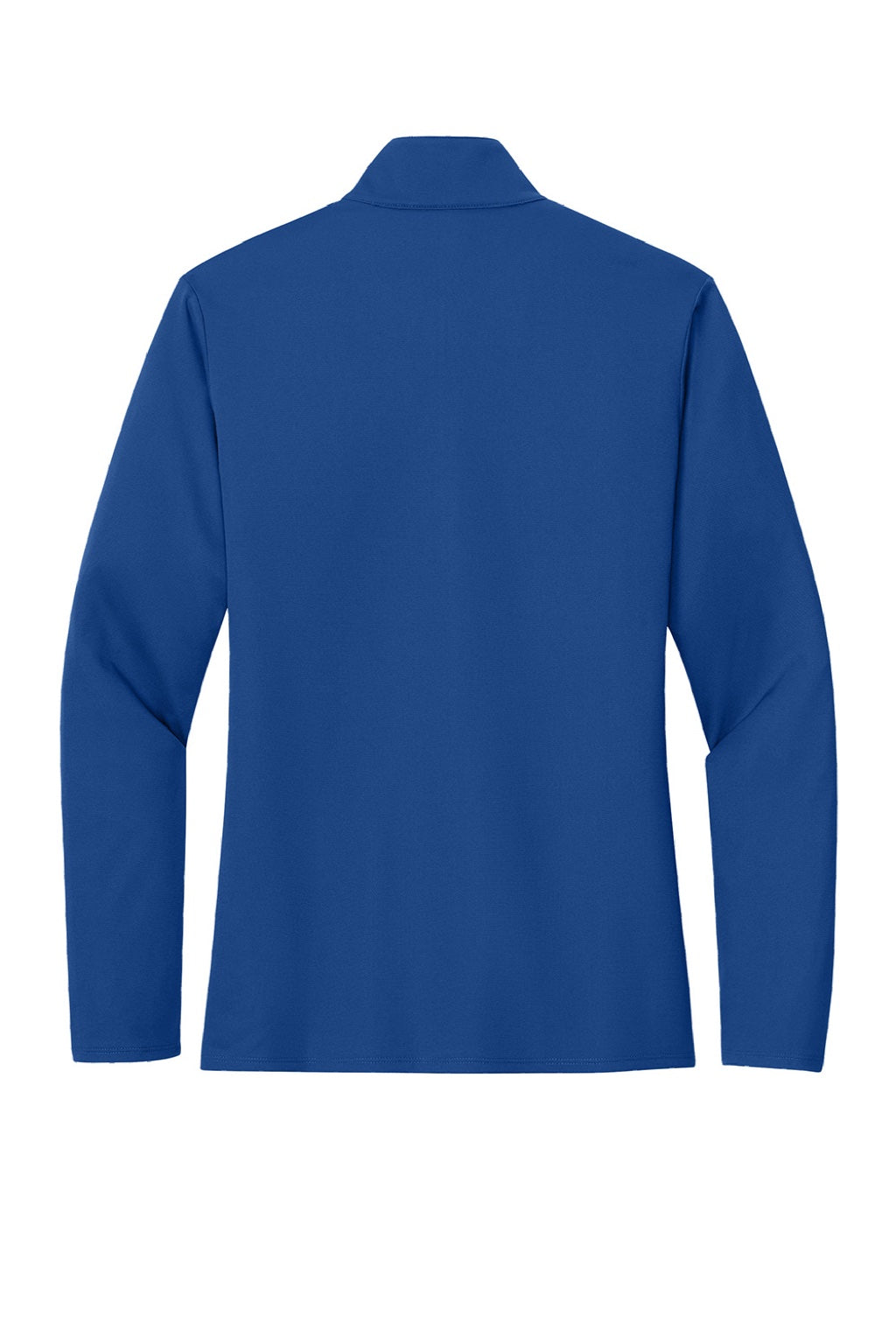 Sport-Tek LST672 Womens Micropique Sport-Wick 1/4 Zip Sweatshirt True Royal Blue Flat Back