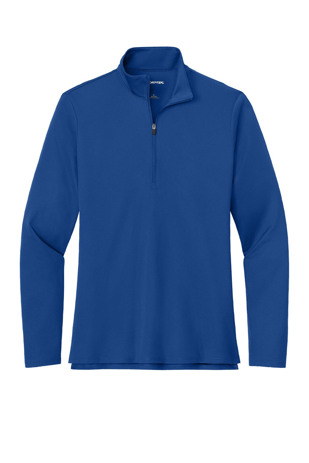Sport-Tek LST672 Womens Micropique Sport-Wick 1/4 Zip Sweatshirt True Royal Blue Flat Front