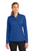 Sport-Tek LST672 Womens Micropique Sport-Wick 1/4 Zip Sweatshirt True Royal Blue Model Front