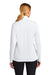 Sport-Tek LST672 Womens Micropique Sport-Wick 1/4 Zip Sweatshirt White Model Back