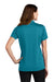 Sport-Tek LST680 Womens Micro-Mesh Moisture Wicking Short Sleeve Polo Shirt Blue Wake Model Back