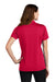 Sport-Tek LST680 Womens Micro-Mesh Moisture Wicking Short Sleeve Polo Shirt True Red Model Back