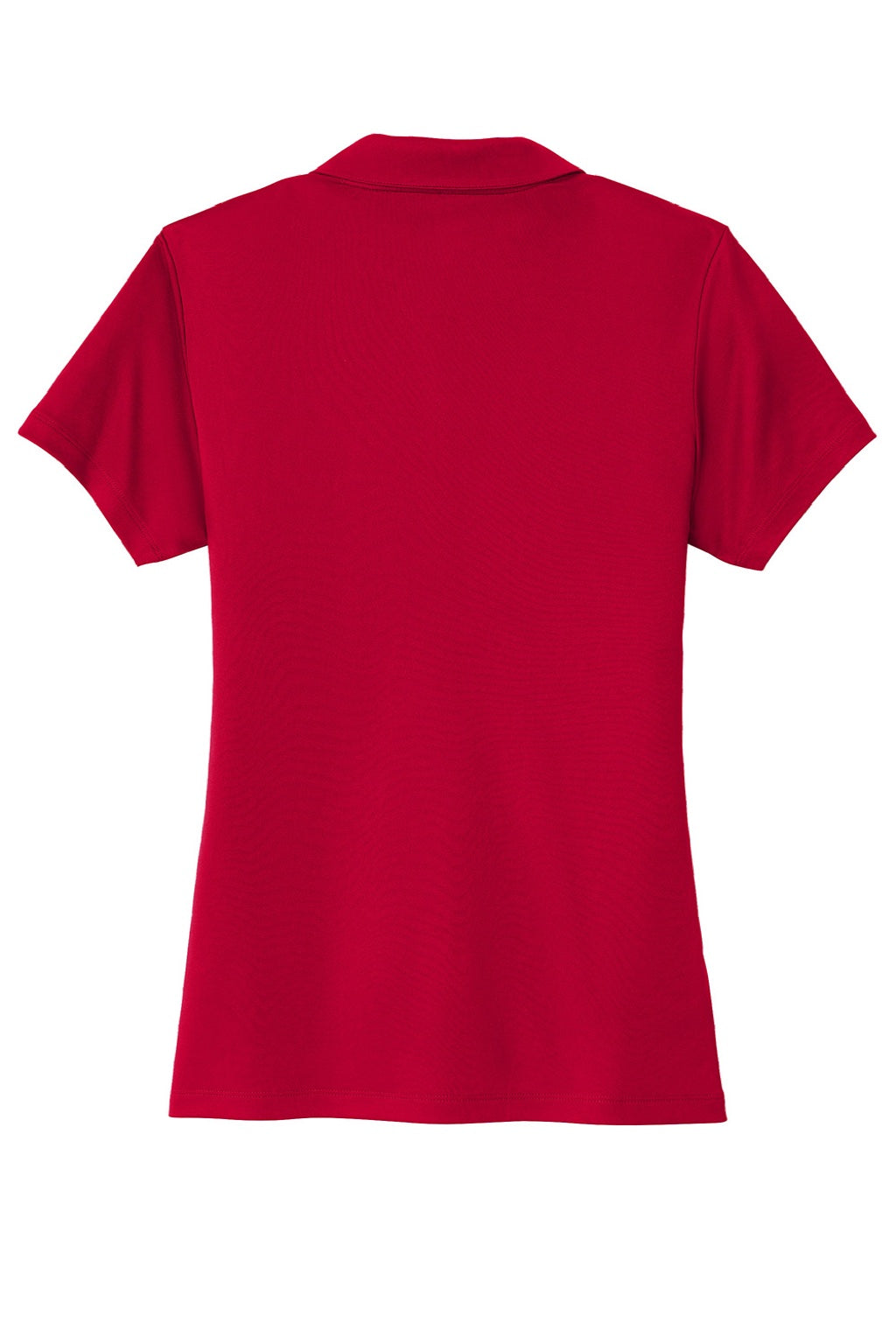 Sport-Tek LST725 Womens Moisture Wicking Re-Compete Short Sleeve Polo Shirt Deep Red Flat Back