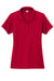 Sport-Tek LST725 Womens Moisture Wicking Re-Compete Short Sleeve Polo Shirt Deep Red Flat Front
