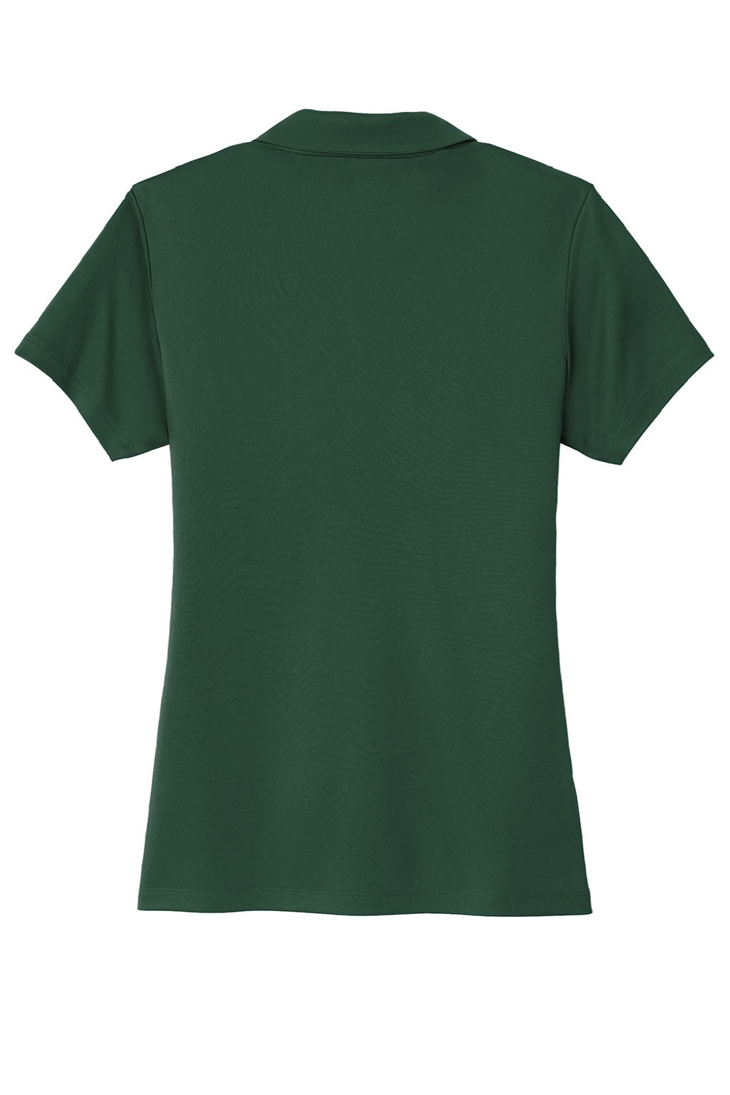 Sport-Tek LST725 Womens Moisture Wicking Re-Compete Short Sleeve Polo Shirt Forest Green Flat Back