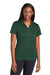 Sport-Tek LST725 Womens Moisture Wicking Re-Compete Short Sleeve Polo Shirt Forest Green Model Front