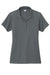 Sport-Tek LST725 Womens Moisture Wicking Re-Compete Short Sleeve Polo Shirt Iron Grey Flat Front