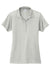 Sport-Tek LST725 Womens Moisture Wicking Re-Compete Short Sleeve Polo Shirt Silver Grey Flat Front