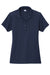 Sport-Tek LST725 Womens Moisture Wicking Re-Compete Short Sleeve Polo Shirt True Navy Blue Flat Front
