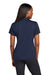 Sport-Tek LST725 Womens Moisture Wicking Re-Compete Short Sleeve Polo Shirt True Navy Blue Model Back