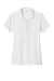 Sport-Tek LST725 Womens Moisture Wicking Re-Compete Short Sleeve Polo Shirt White Flat Front