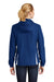 Sport-Tek LST76 Womens Water Resistant Full Zip Hooded Jacket True Royal Blue/White Model Back