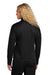 Sport-Tek LST800 Womens Moisture Wicking Travel Full Zip Jacket Black Model Back