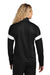 Sport-Tek LST800 Womens Moisture Wicking Travel Full Zip Jacket Black/White Model Back