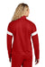 Sport-Tek LST800 Womens Moisture Wicking Travel Full Zip Jacket Deep Red/White Model Back