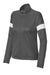 Sport-Tek LST800 Womens Moisture Wicking Travel Full Zip Jacket Iron Grey/White Flat Front