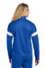 Sport-Tek LST800 Womens Moisture Wicking Travel Full Zip Jacket True Royal Blue/White Model Back