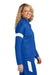 Sport-Tek LST800 Womens Moisture Wicking Travel Full Zip Jacket True Royal Blue/White Model Side